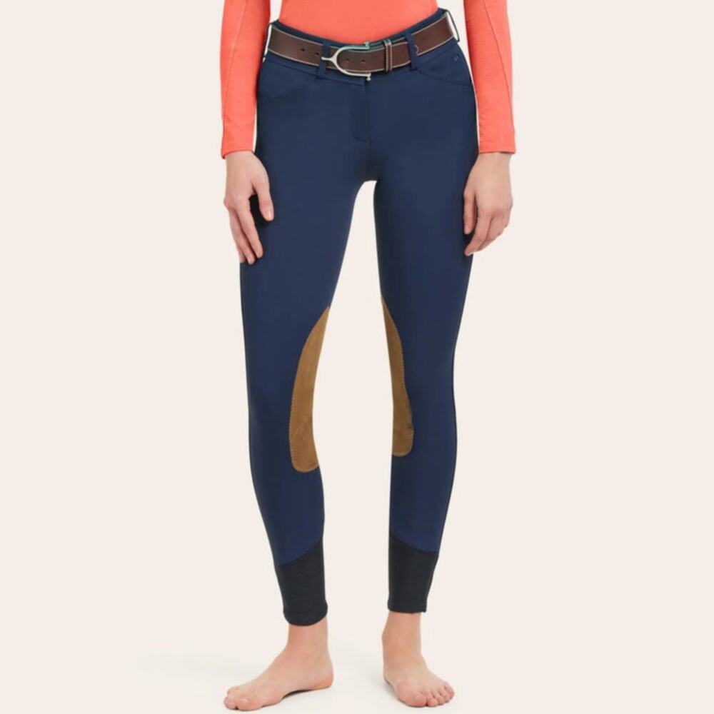 R J Classics Gulf Front Zip Breech Equestrian Breeches Blue